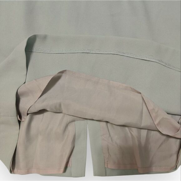 VTG YVES COSSETTE DEPECHE MODE Blue Sleeveless Sheath Mini Dress Mandarin Collar - Picture 8 of 9